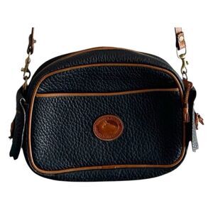 Dooney and Bourke Handbag Vintage Kilty Black Tan